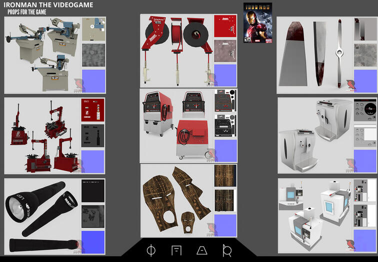 A few props for the IronMan the videogame